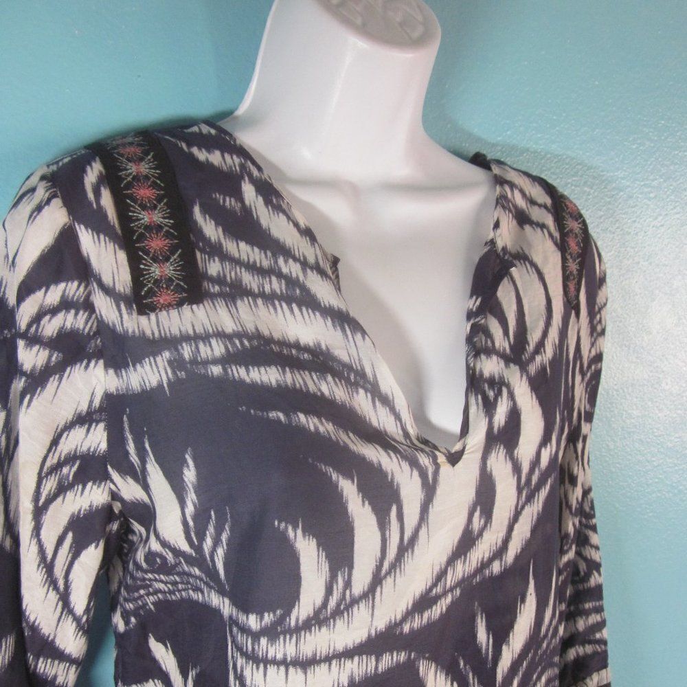 Custo Barcelona Size 3 Lightweight Tunic Mini Dress Swim Coverup Women Size M L - Picture 7 of 14
